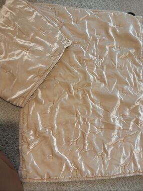 West Elm Shimmery Cream Decorative Pillow Cover (set of 2)